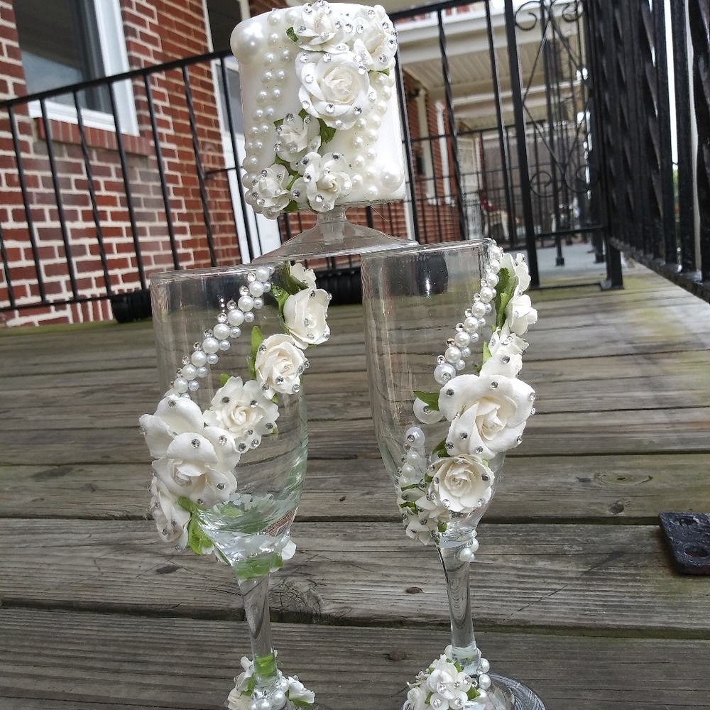 Champagne Set with Candle